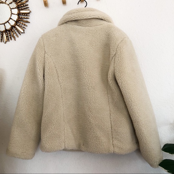 Sebby Collection Faux Fur Sherpa Jacket Size Large - Picture 5 of 5